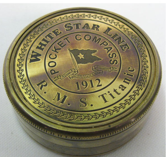White Star Brass Compass (Repro) - Click Image to Close